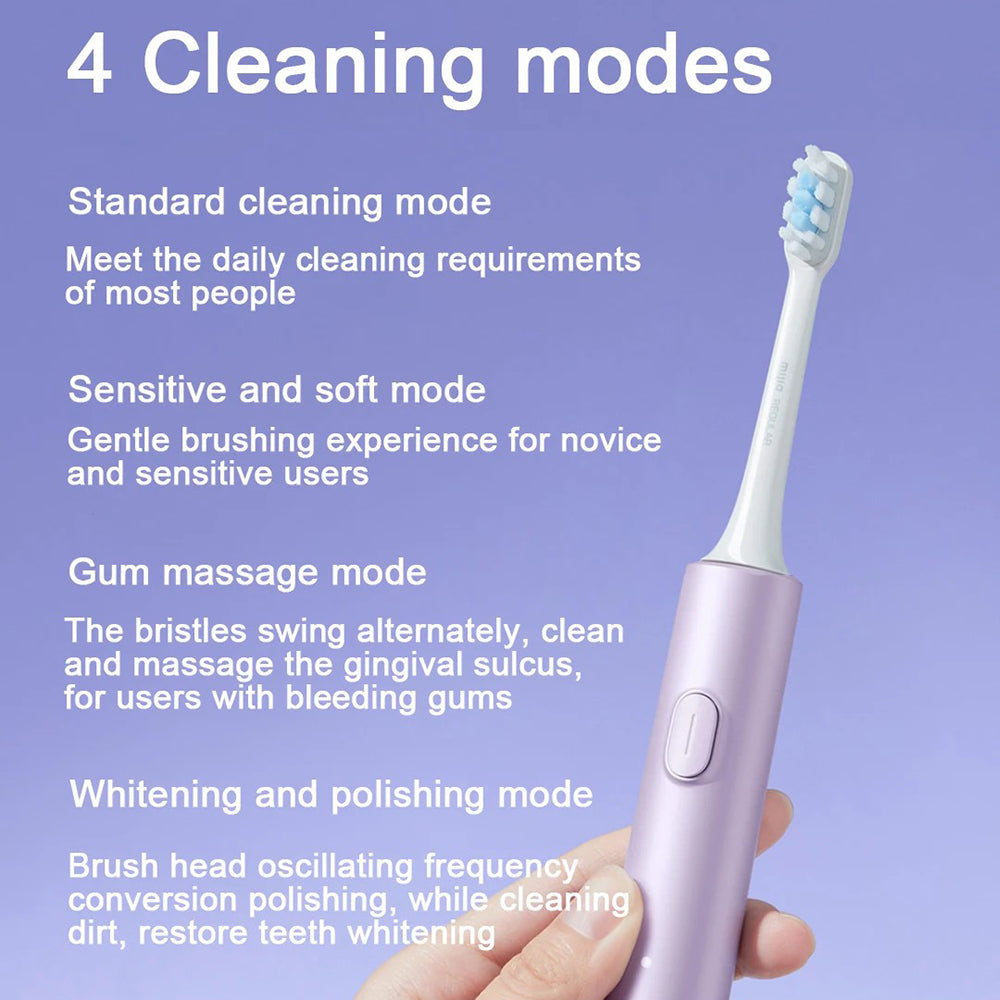 XIAOMI MIJIA T302 4 Modes Anti-bacteria IPX8 Waterproof Sonic Electric Toothbrush XIAOMI MIJIA T302 4 Modes Anti-bacteria IPX8 Waterproof Sonic Electric Toothbrush